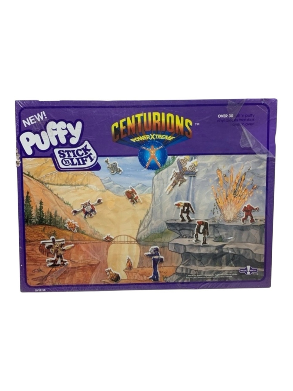 Centurions Powerxtreme 30 puffy stick'n lift vinyl pieces 1986 RARE